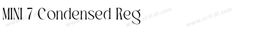 MINI 7 Condensed Reg字体转换